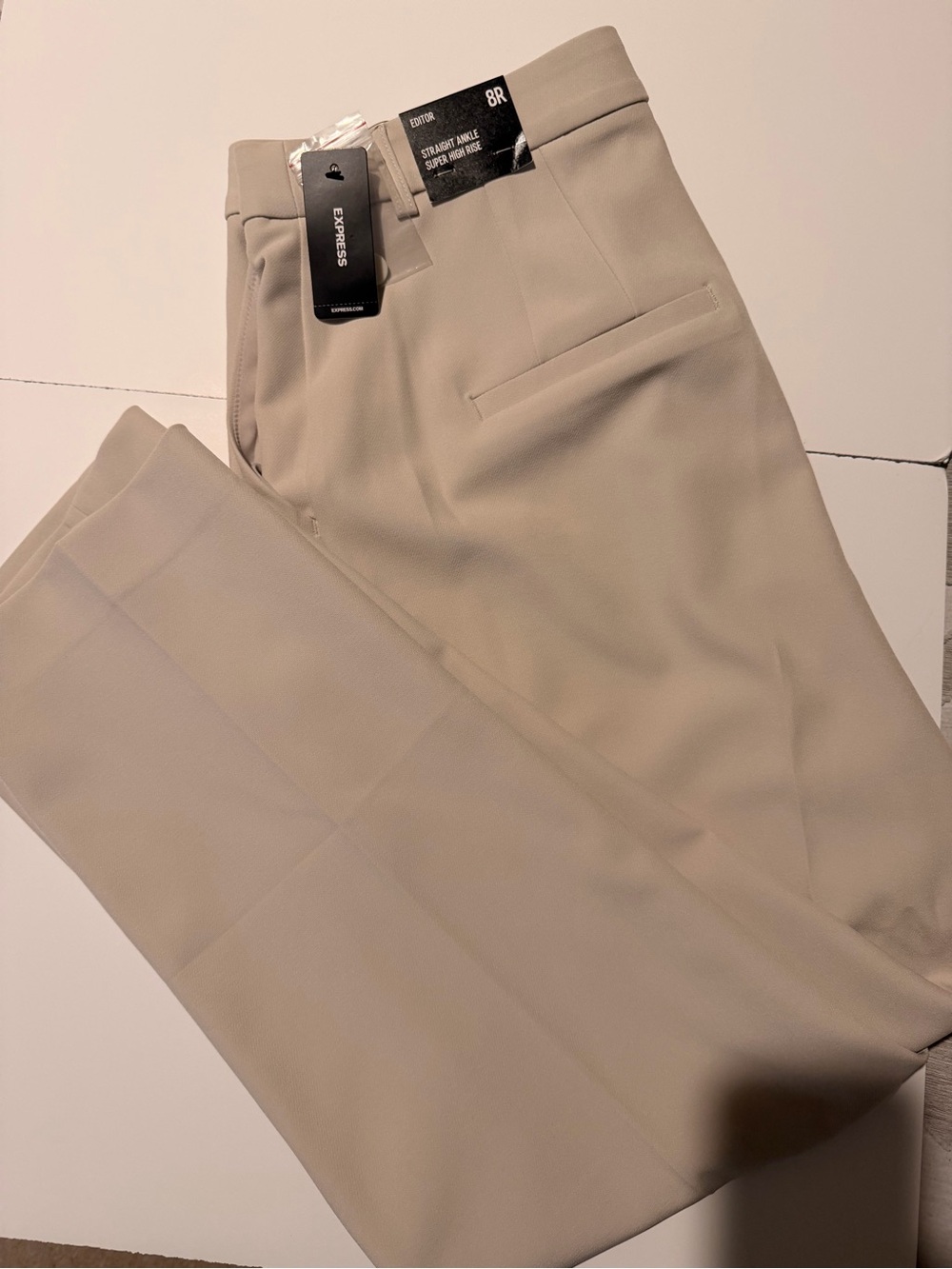 EXPRESS Women’s Slim Dress Pants - Beige